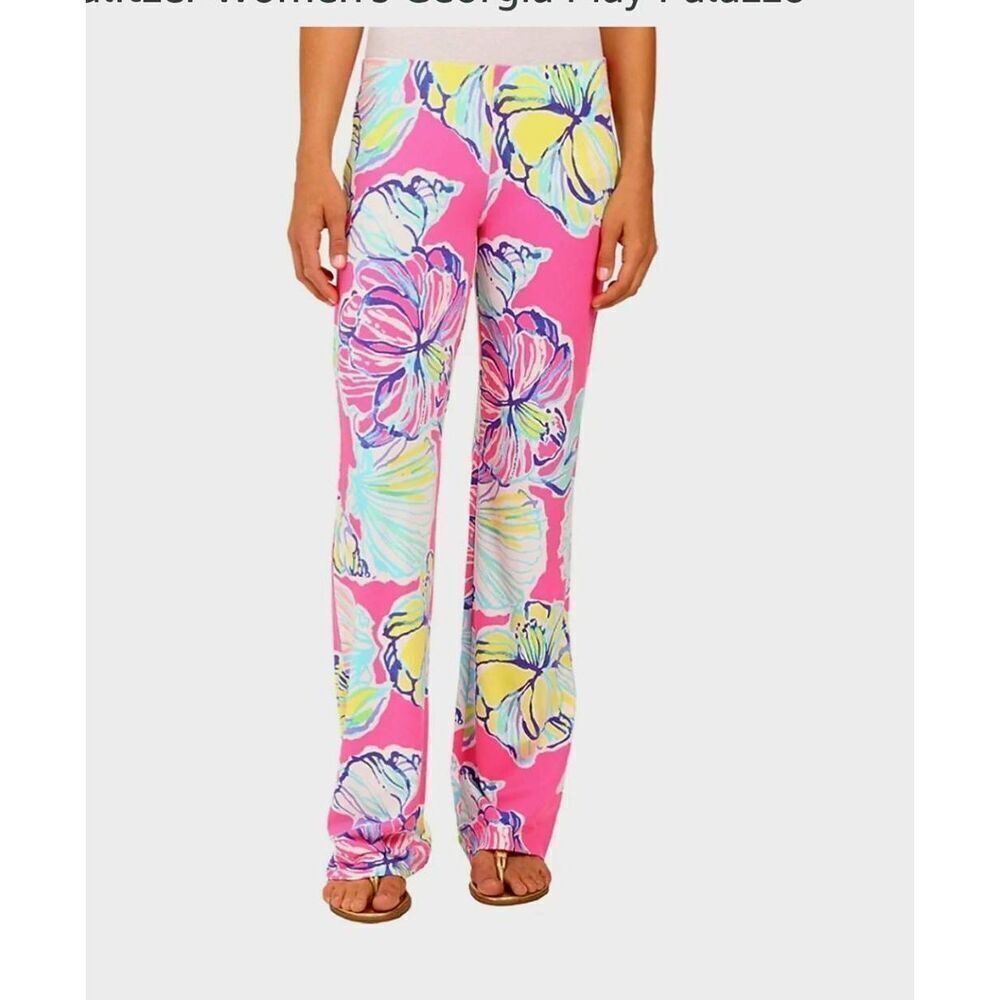 Lilly Pulitzer Georgia May Palazzo Flare Leg Pants S
